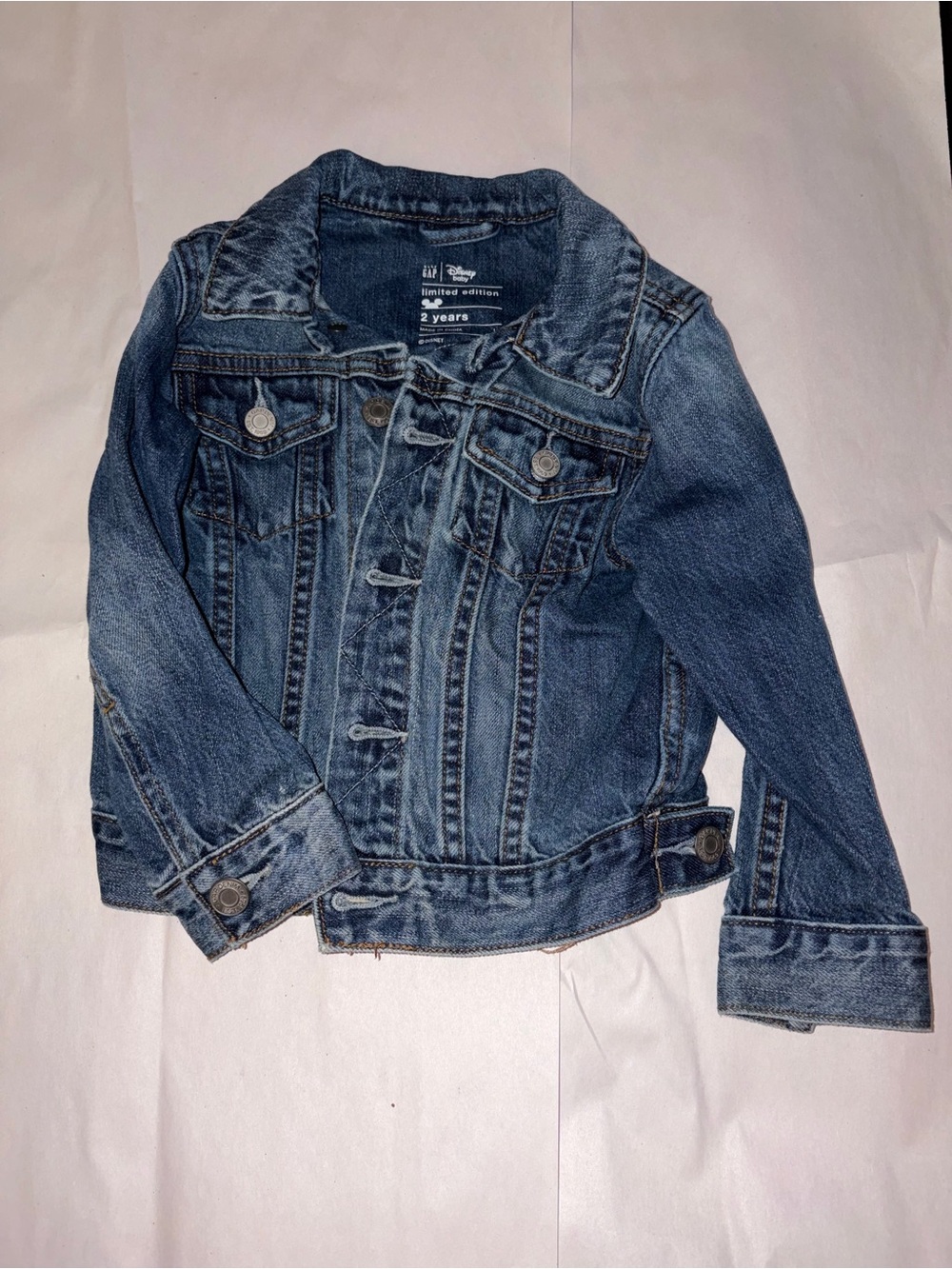 GAP/Disney Kids' Blue Denim Jacket - Classic Style